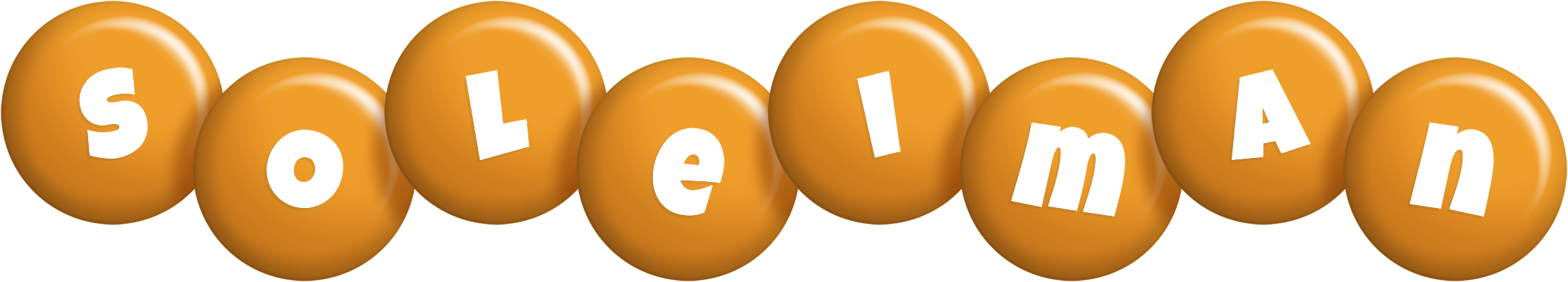 Soleiman candy-orange logo