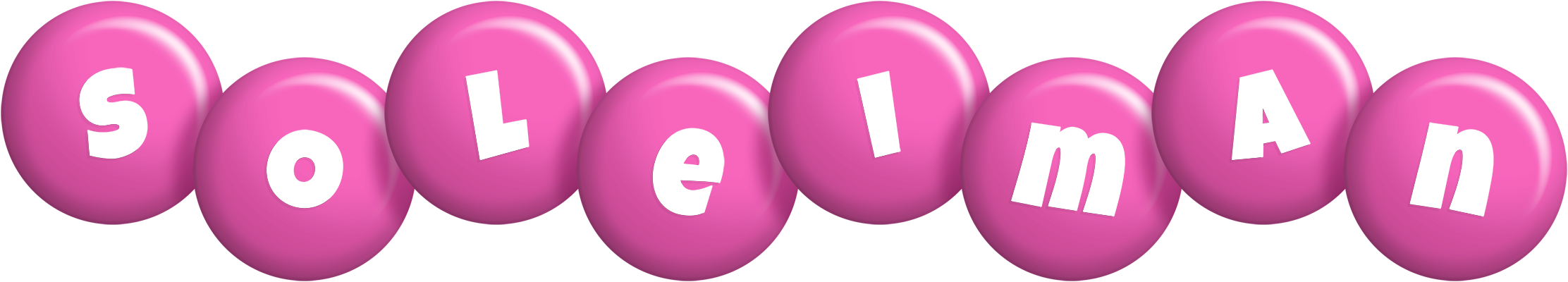 Soleiman candy-pink logo