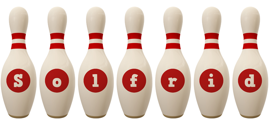 Solfrid bowling-pin logo