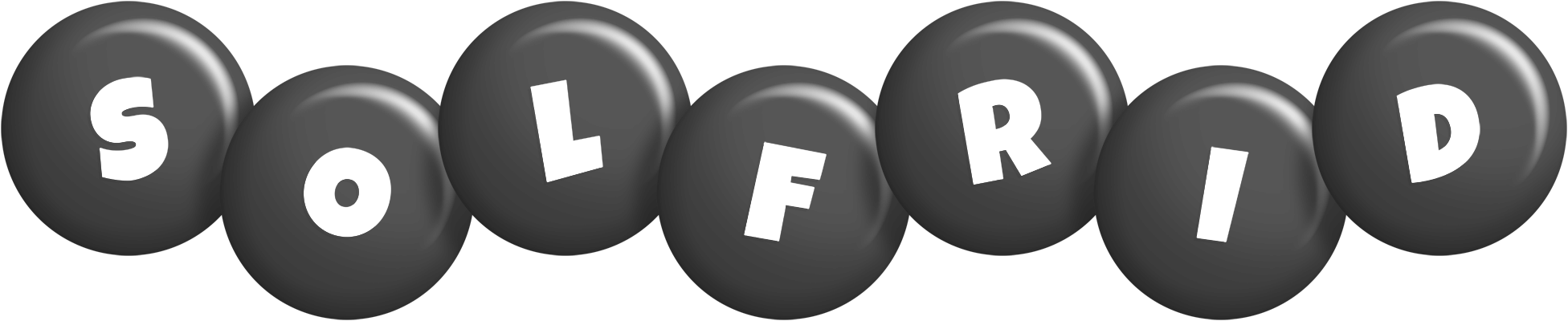 Solfrid candy-black logo