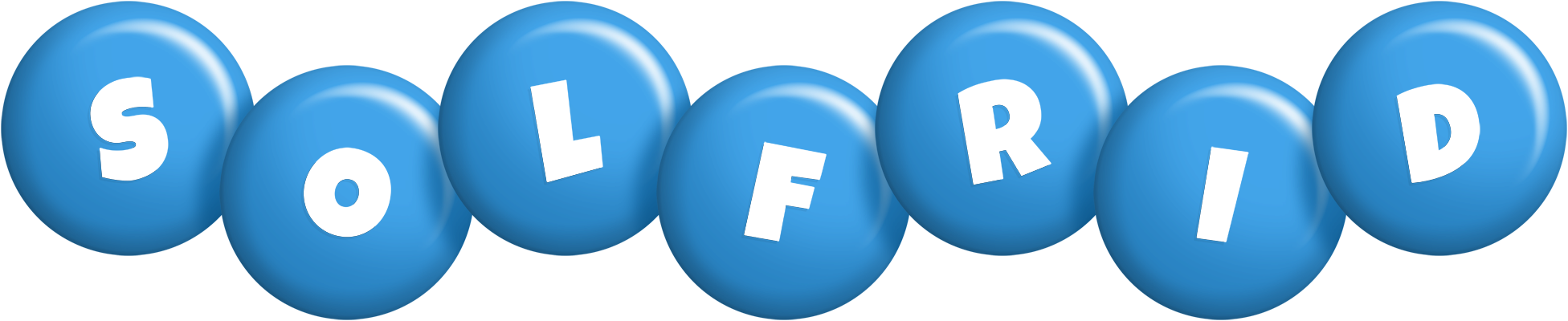 Solfrid candy-blue logo