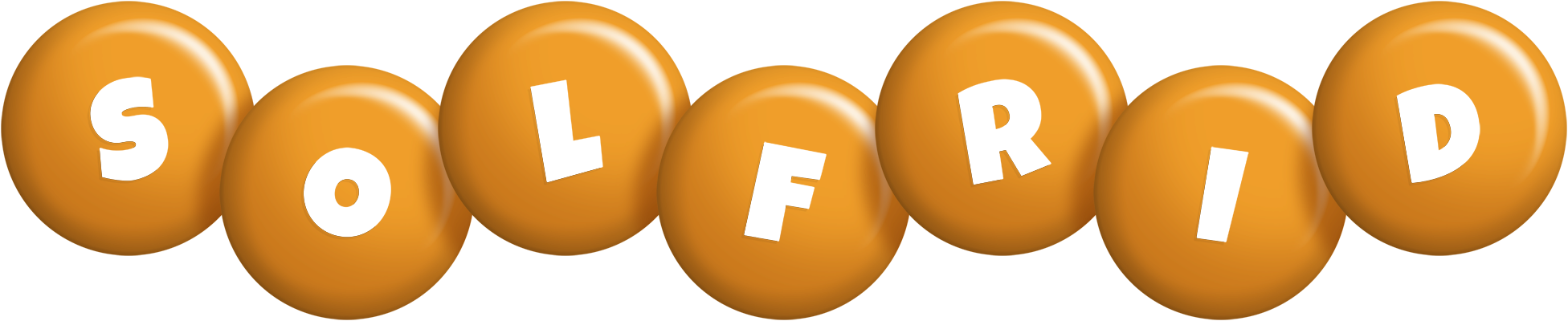 Solfrid candy-orange logo