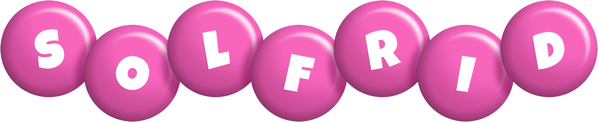 Solfrid candy-pink logo
