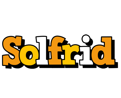 Solfrid cartoon logo