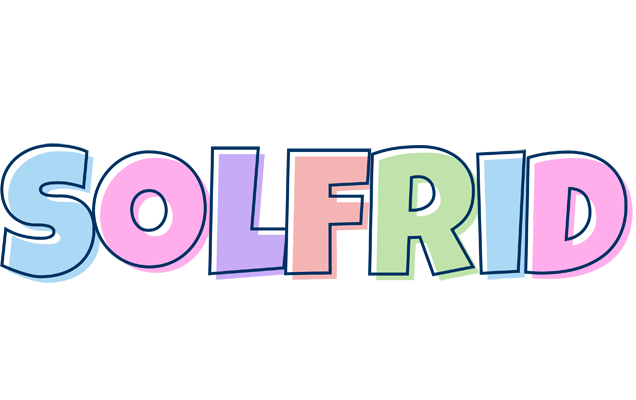 Solfrid pastel logo