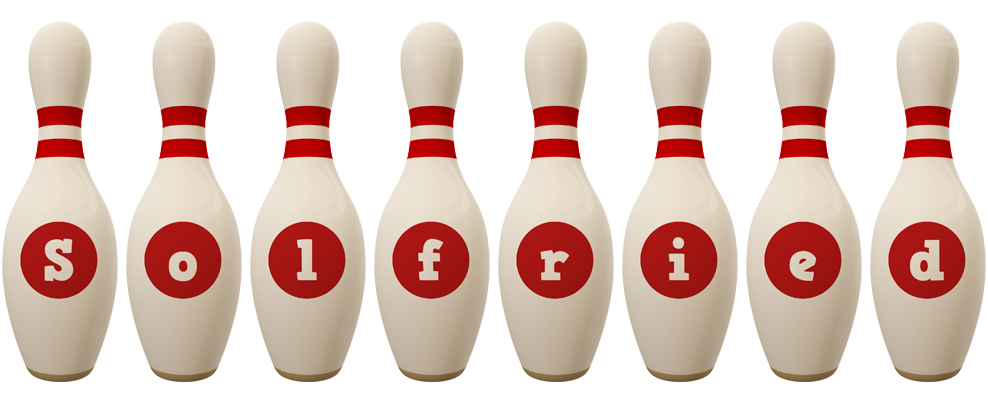 Solfried bowling-pin logo