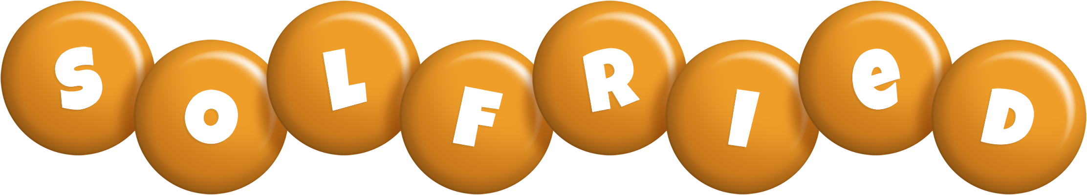 Solfried candy-orange logo