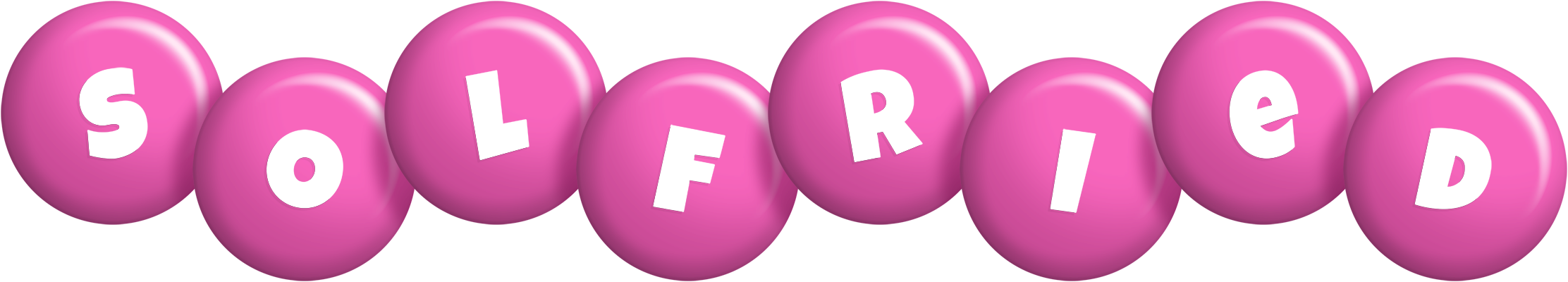 Solfried candy-pink logo