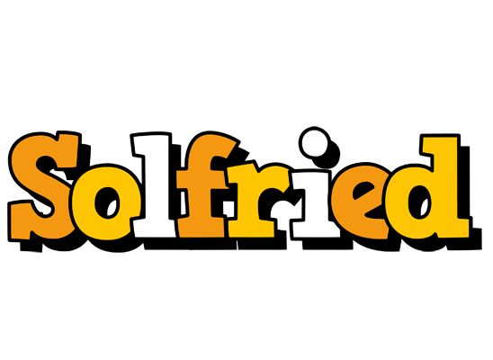 Solfried cartoon logo
