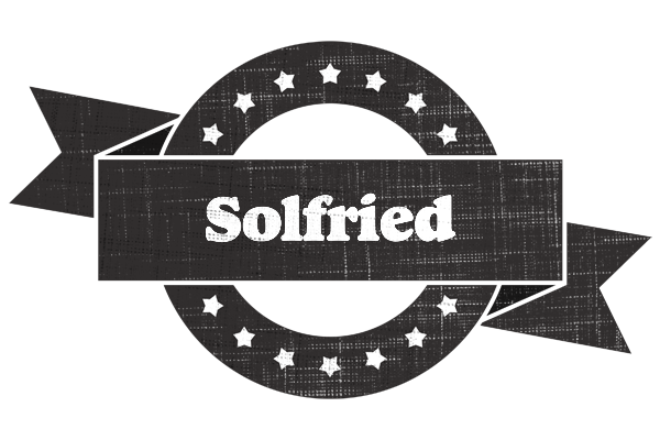 Solfried grunge logo