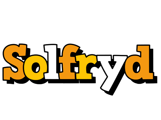 Solfryd cartoon logo