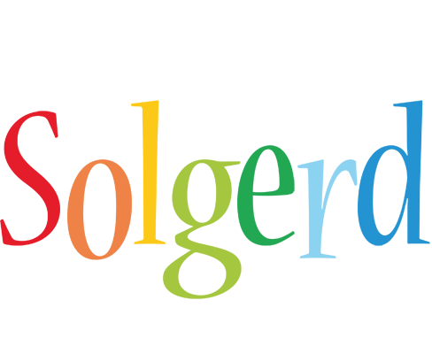 Solgerd birthday logo
