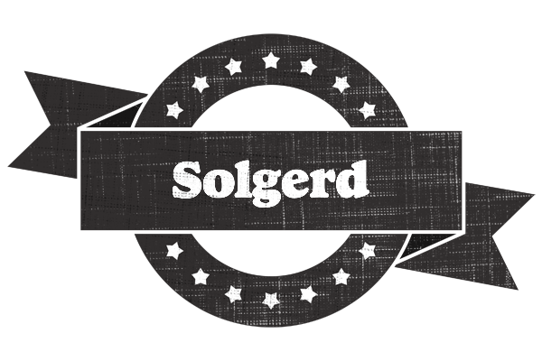 Solgerd grunge logo
