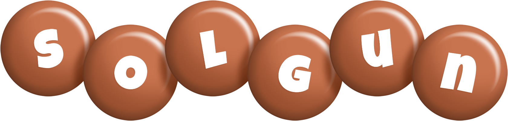 Solgun candy-brown logo