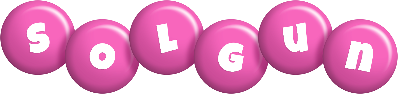 Solgun candy-pink logo