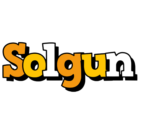 Solgun cartoon logo