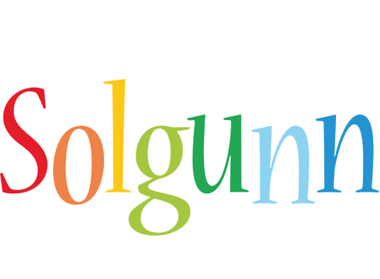 Solgunn birthday logo