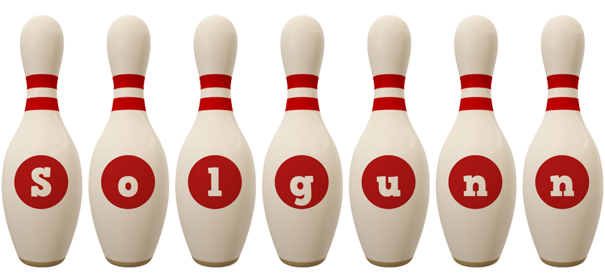 Solgunn bowling-pin logo