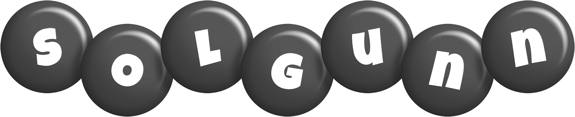 Solgunn candy-black logo