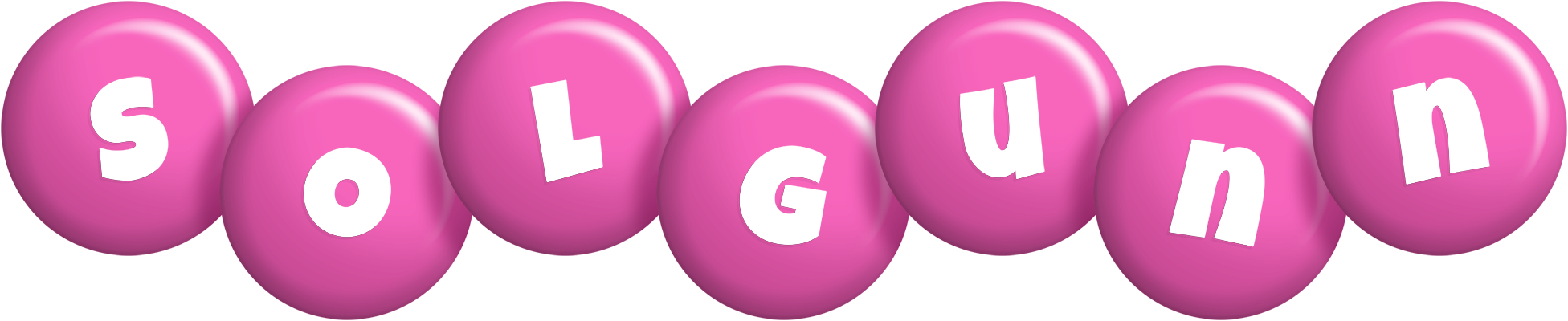 Solgunn candy-pink logo