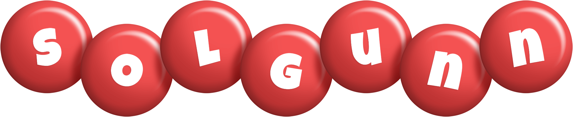 Solgunn candy-red logo