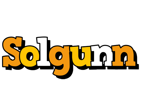 Solgunn cartoon logo