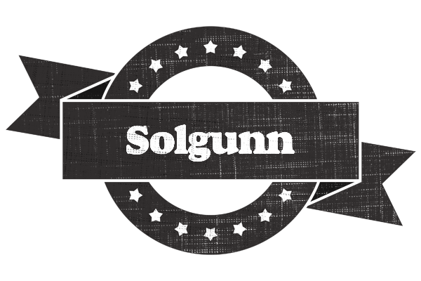 Solgunn grunge logo