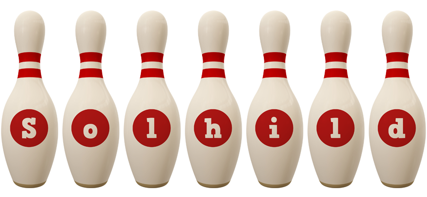 Solhild bowling-pin logo