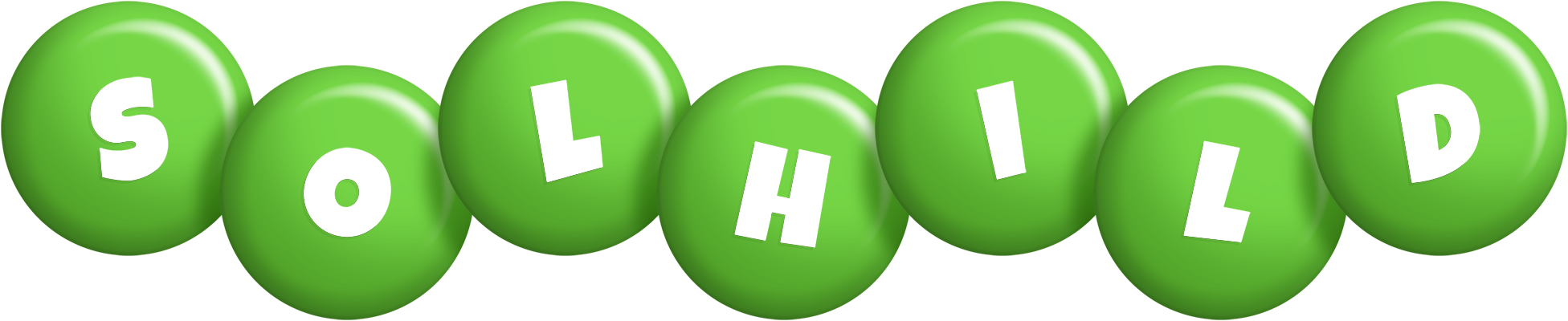Solhild candy-green logo