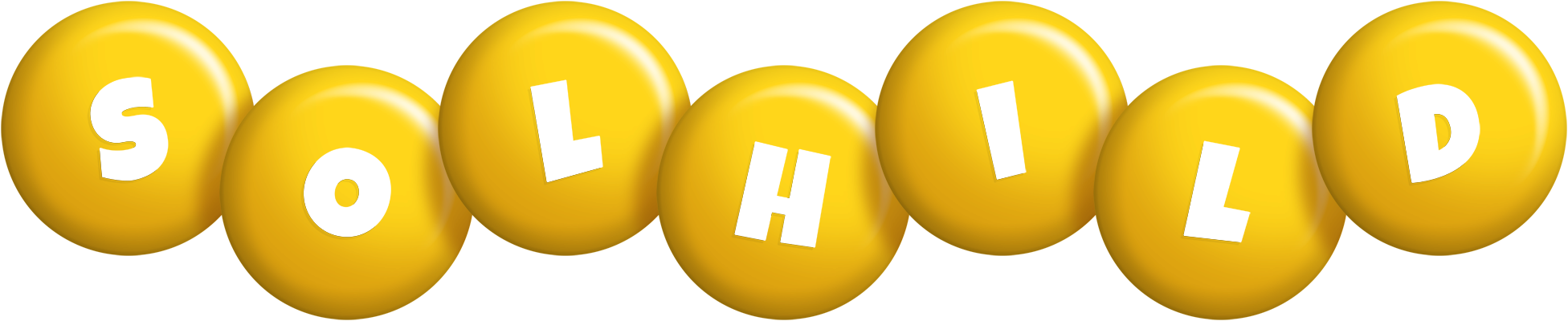 Solhild candy-yellow logo