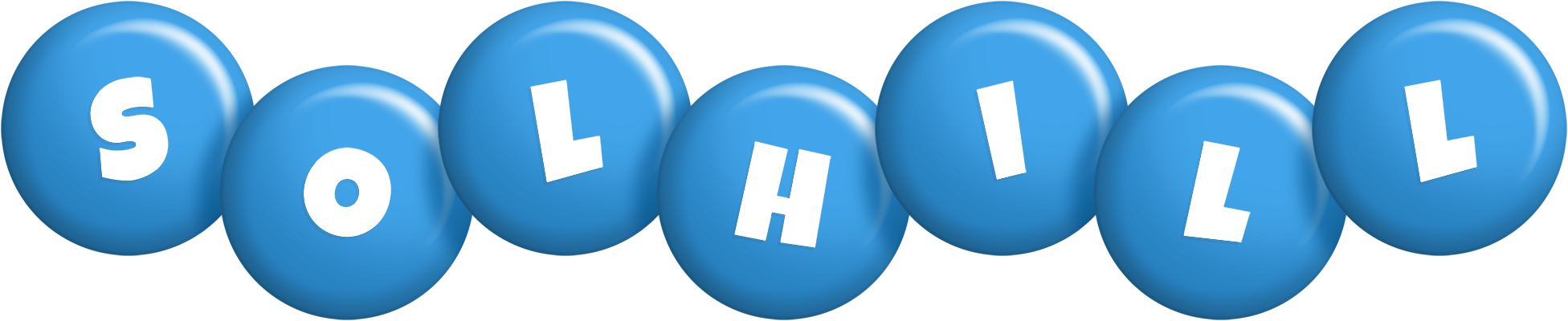 Solhill candy-blue logo