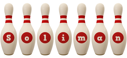 Soliman bowling-pin logo