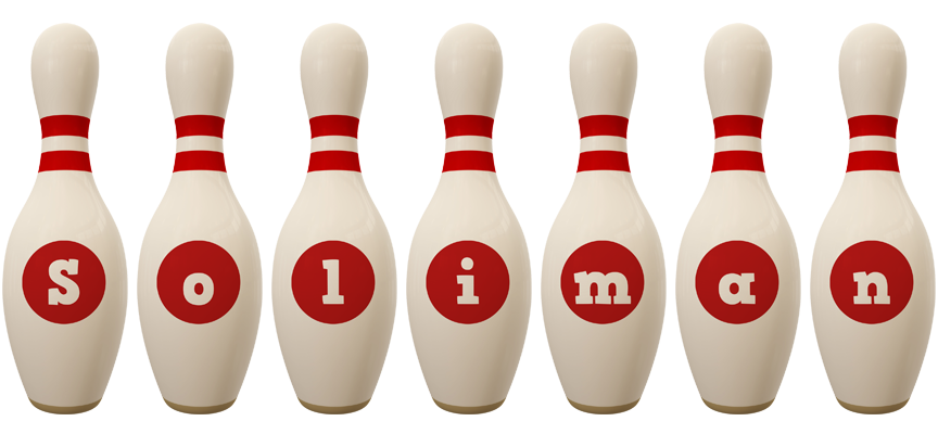 Soliman bowling-pin logo