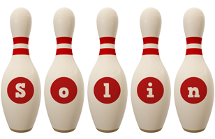 Solin bowling-pin logo