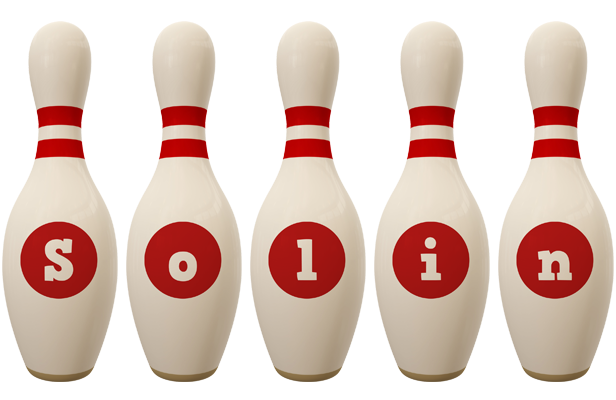 Solin bowling-pin logo