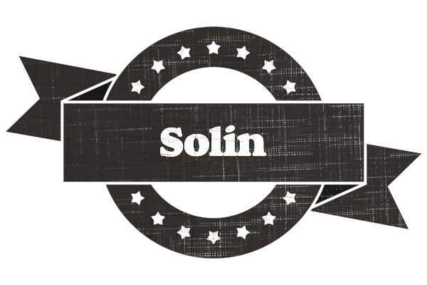 Solin grunge logo