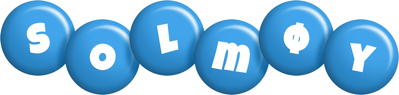 Solmøy candy-blue logo