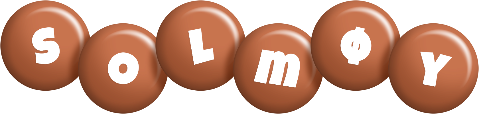Solmøy candy-brown logo