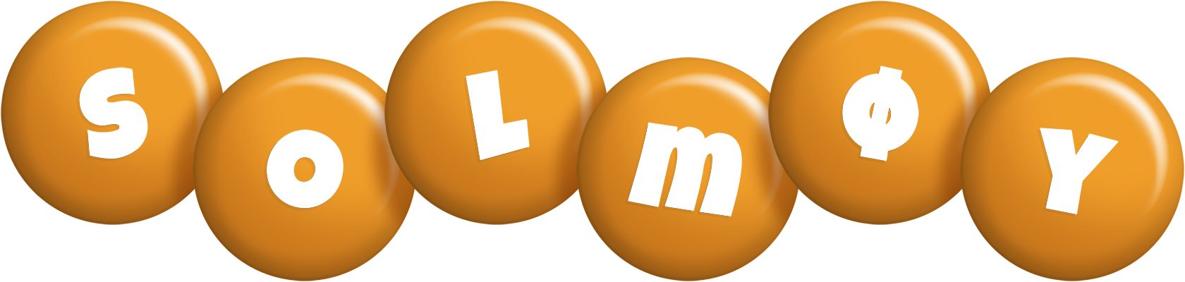 Solmøy candy-orange logo