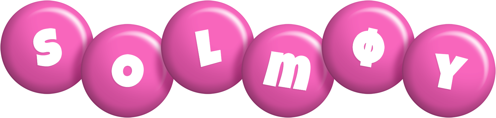 Solmøy candy-pink logo