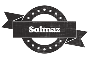 Solmaz grunge logo