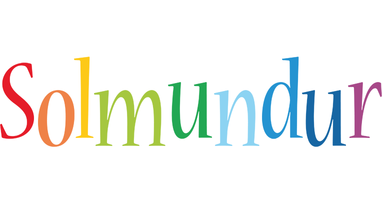 Solmundur birthday logo