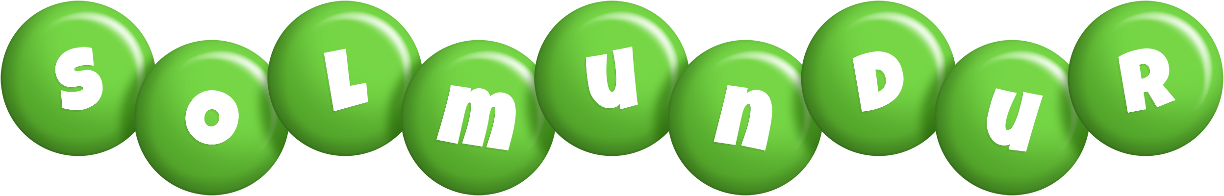 Solmundur candy-green logo