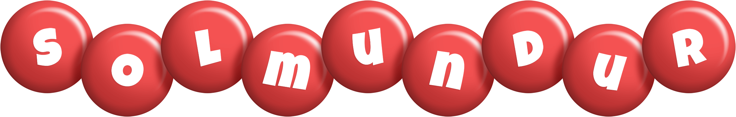Solmundur candy-red logo