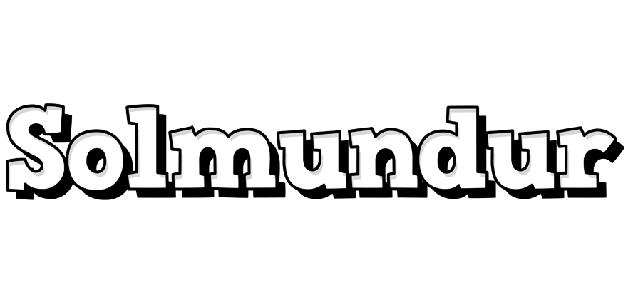 Solmundur snowing logo