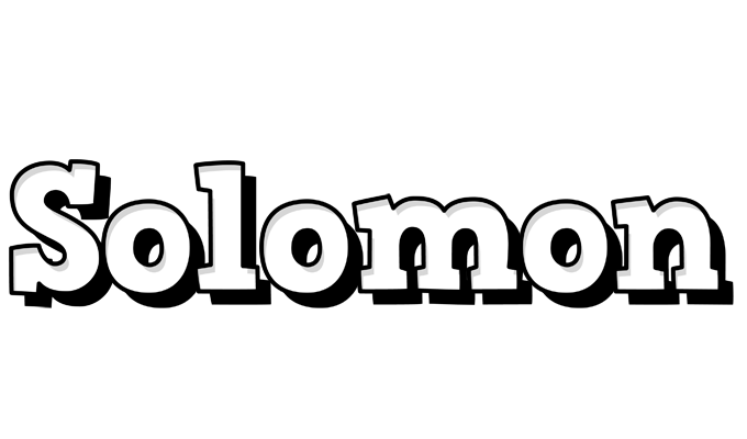 Solomon snowing logo