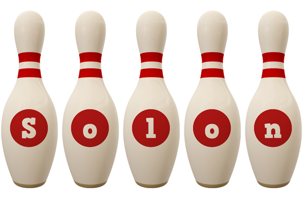 Solon bowling-pin logo