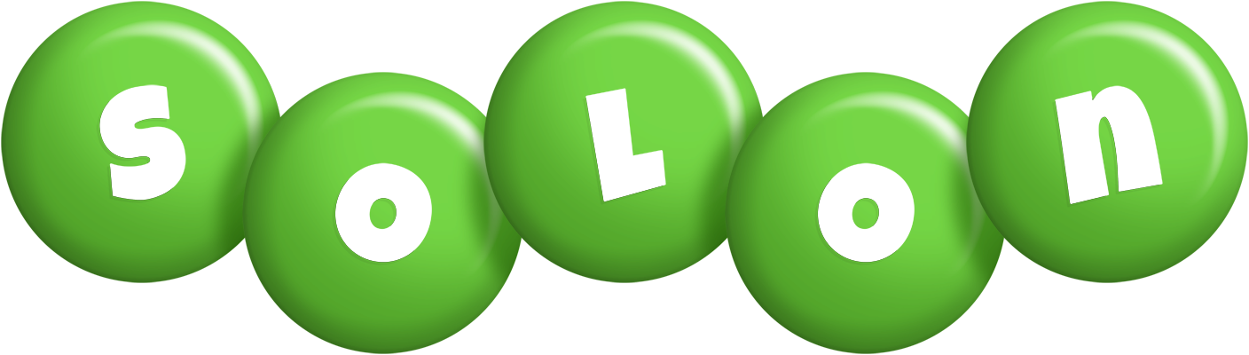 Solon candy-green logo