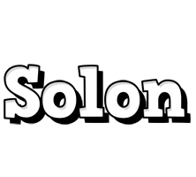 Solon snowing logo