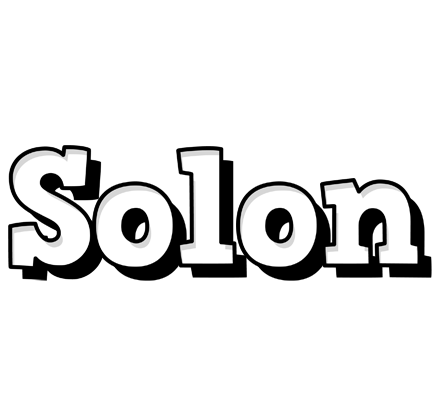 Solon snowing logo